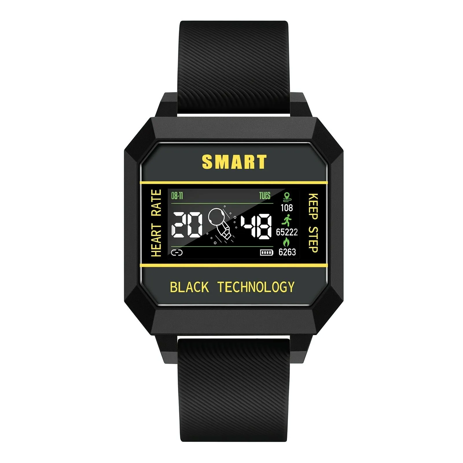 0.96 Inch Tft Screen Life Waterproof Smart Watch Support Sleep Monitoring / Heart Rate Monitoring / Blood Pressure Monitoring / Pulse Reminder