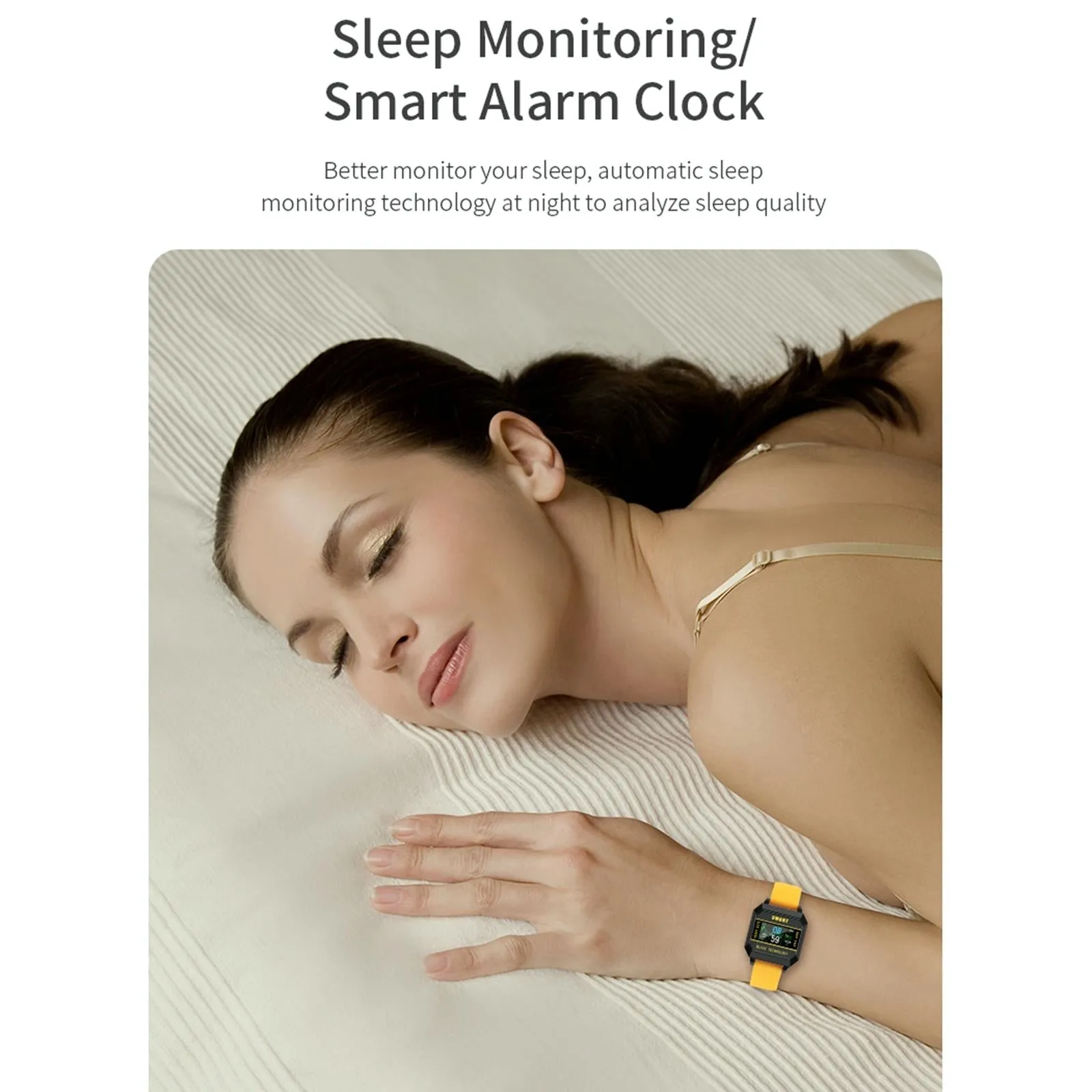 0.96 Inch Tft Screen Life Waterproof Smart Watch Support Sleep Monitoring / Heart Rate Monitoring / Blood Pressure Monitoring / Pulse Reminder
