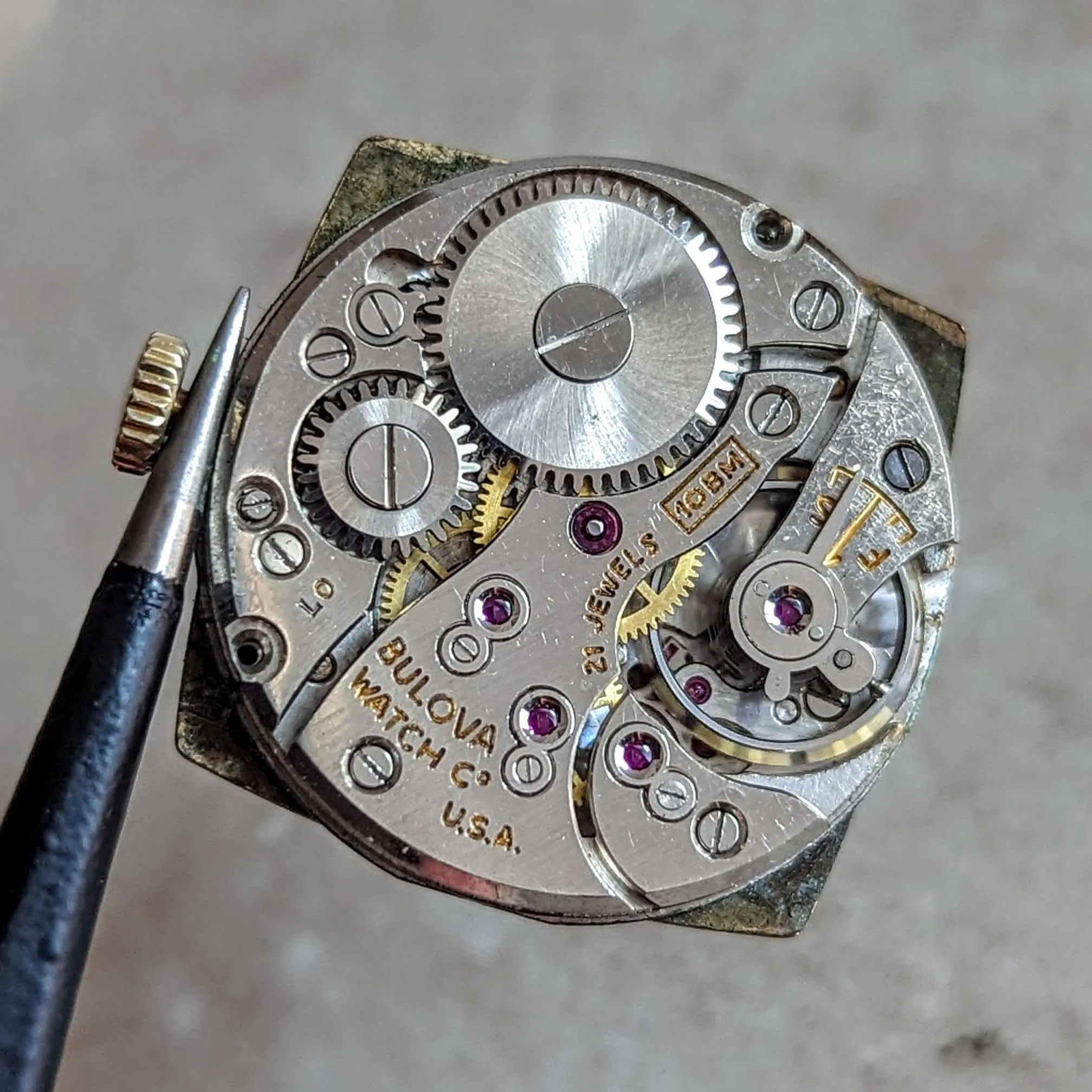 1950 BULOVA His Excellency “XX” Wristwatch 21 Jewels Cal. 10BM U.S.A. Made Watch