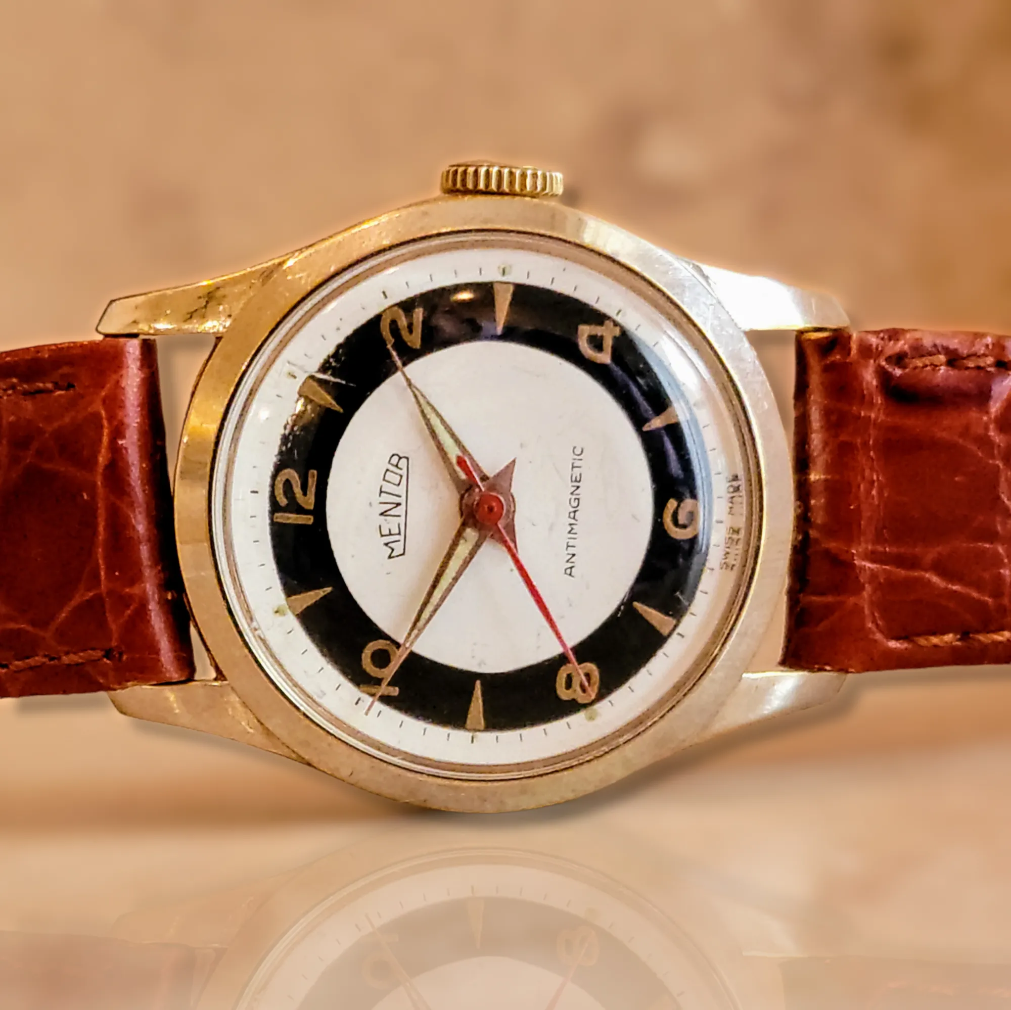 1950's MENTOR Antimagnetic Watch By Bader & Hafner Swiss Made