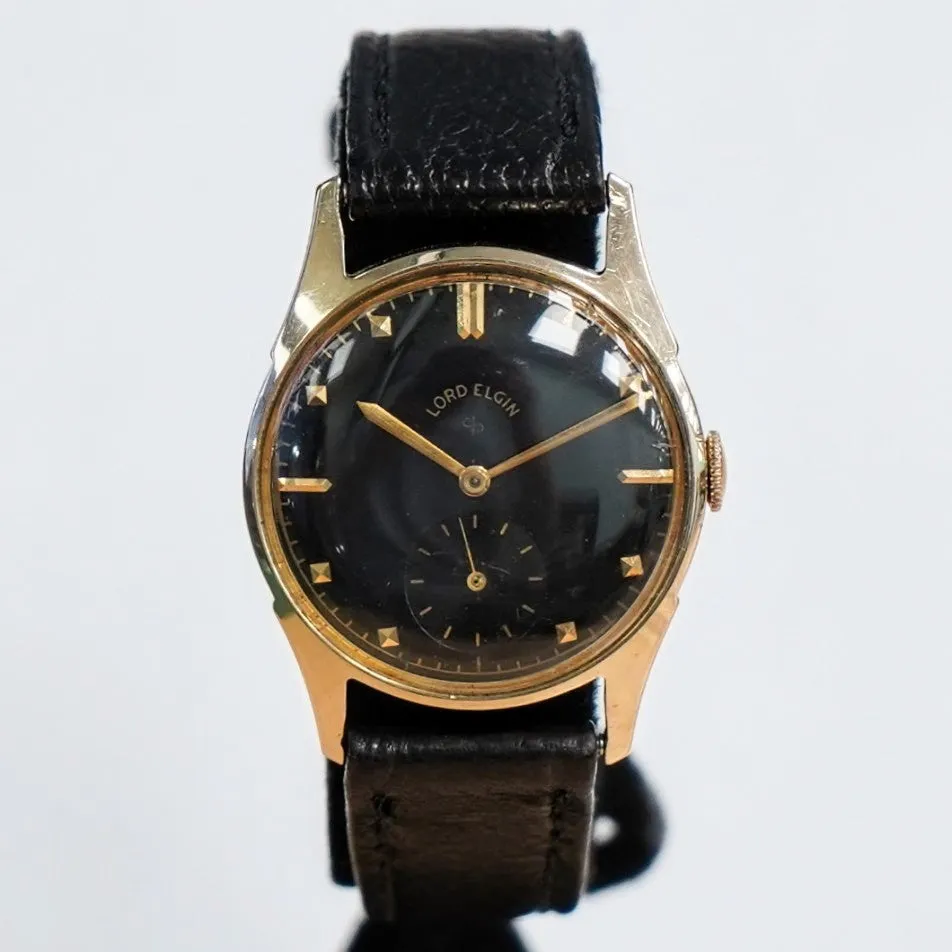 1951 LORD ELGIN Henslee Watch Ref. 4902 Grade 556 21 Jewels 4 ADJ'S Wristwatch 14K GOLD