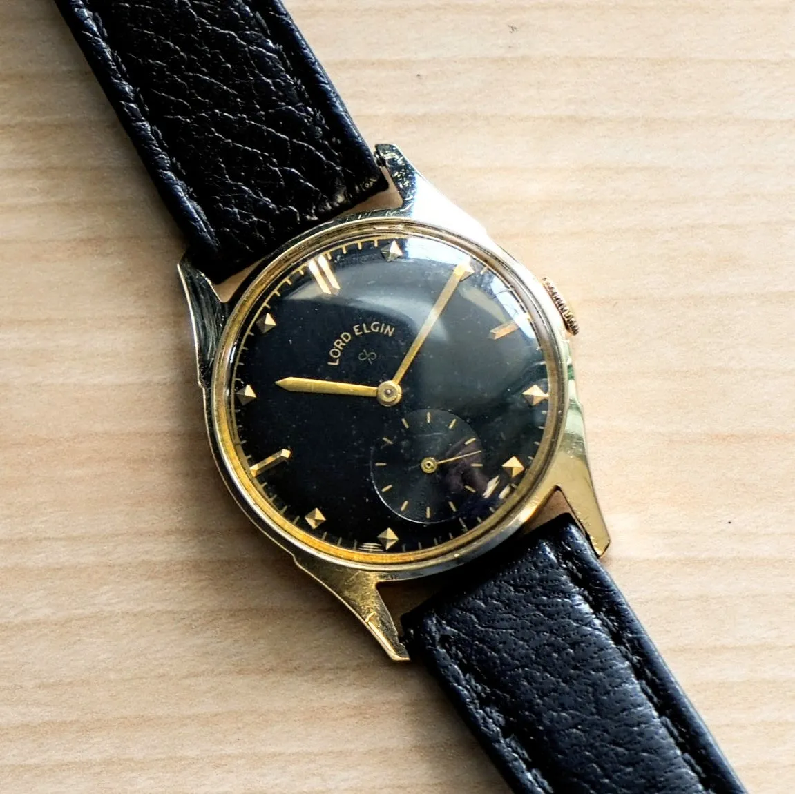 1951 LORD ELGIN Henslee Watch Ref. 4902 Grade 556 21 Jewels 4 ADJ'S Wristwatch 14K GOLD
