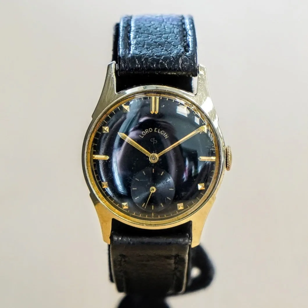 1951 LORD ELGIN Henslee Watch Ref. 4902 Grade 556 21 Jewels 4 ADJ'S Wristwatch 14K GOLD