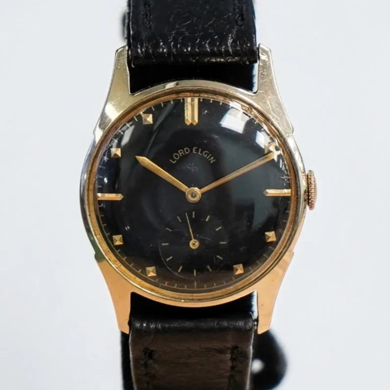 1951 LORD ELGIN Henslee Watch Ref. 4902 Grade 556 21 Jewels 4 ADJ'S Wristwatch 14K GOLD