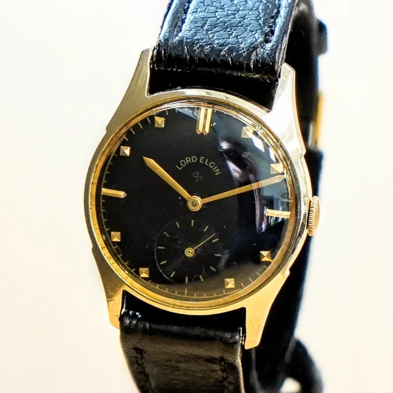 1951 LORD ELGIN Henslee Watch Ref. 4902 Grade 556 21 Jewels 4 ADJ'S Wristwatch 14K GOLD