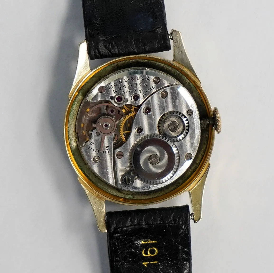 1951 LORD ELGIN Henslee Watch Ref. 4902 Grade 556 21 Jewels 4 ADJ'S Wristwatch 14K GOLD