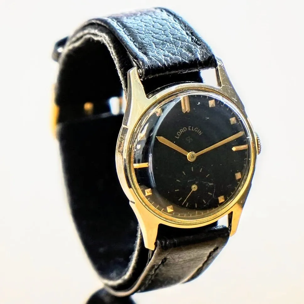 1951 LORD ELGIN Henslee Watch Ref. 4902 Grade 556 21 Jewels 4 ADJ'S Wristwatch 14K GOLD