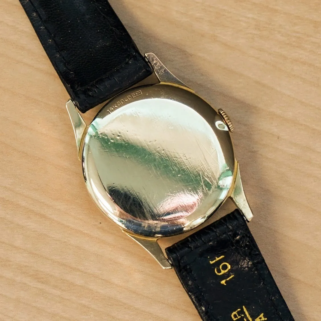 1951 LORD ELGIN Henslee Watch Ref. 4902 Grade 556 21 Jewels 4 ADJ'S Wristwatch 14K GOLD