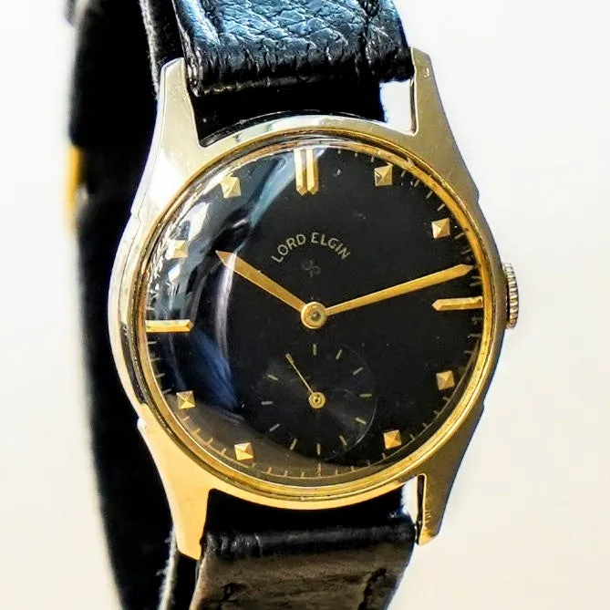 1951 LORD ELGIN Henslee Watch Ref. 4902 Grade 556 21 Jewels 4 ADJ'S Wristwatch 14K GOLD