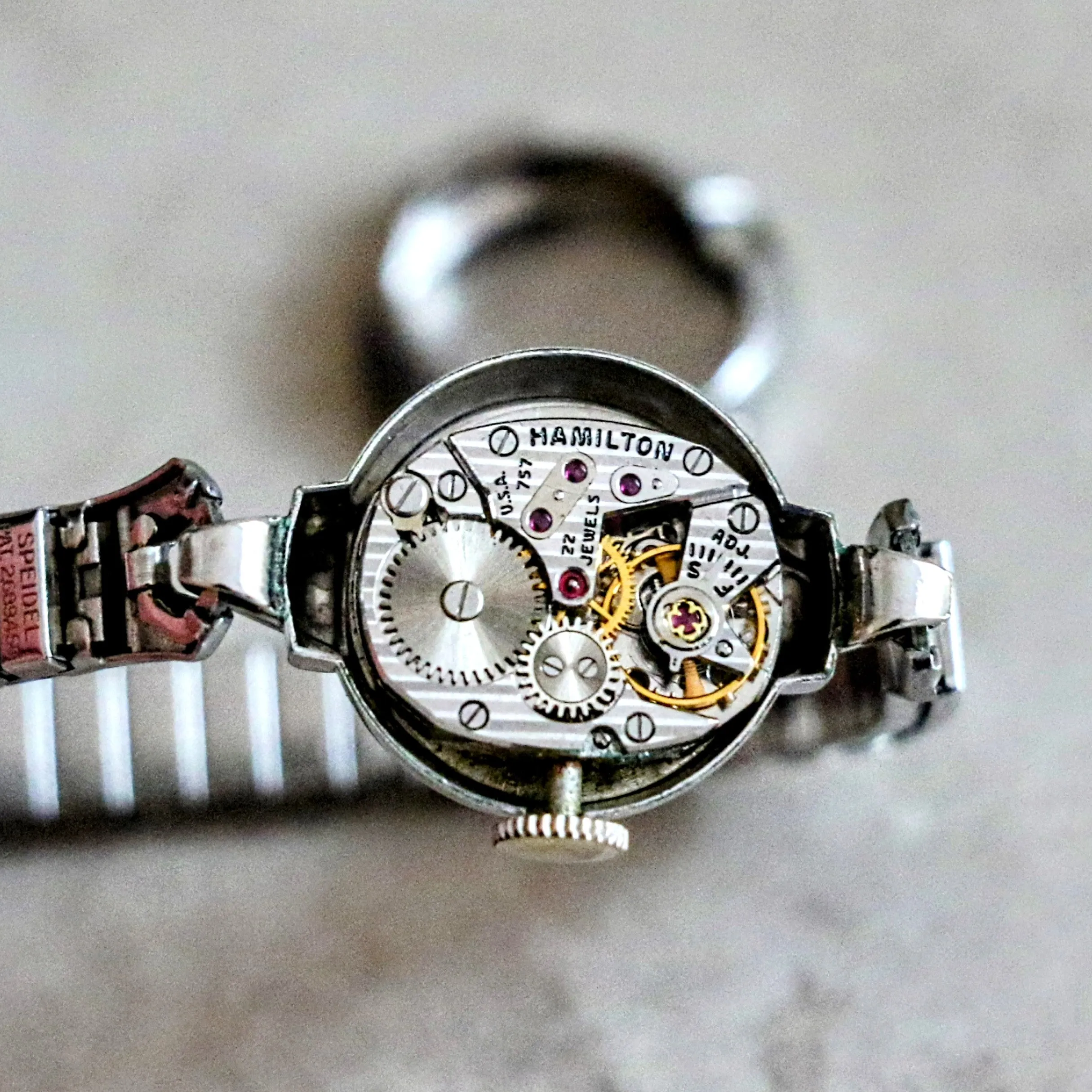 1955 HAMILTON JENNY-B Ladies Watch Grade 757 22 Jewels USA Made Wristwatch