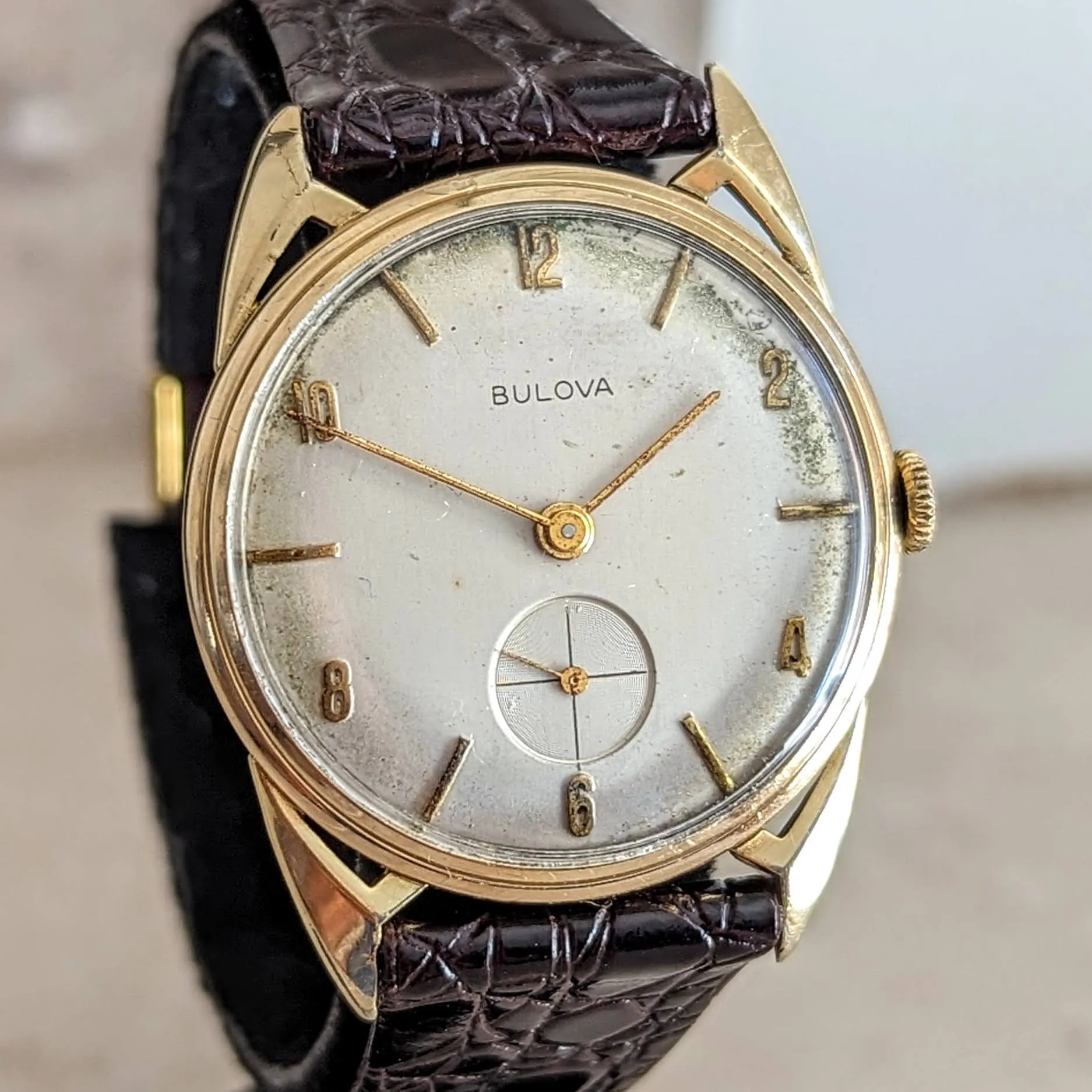1956 BULOVA President "E" Wristwatch Cal. 10BU 17 Jewels Swiss Made Watch