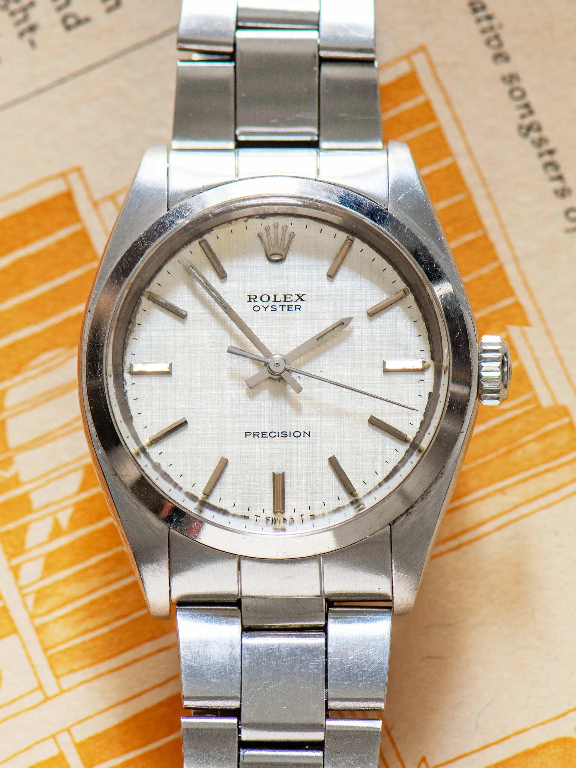 1971 Rolex Oyster Precision (Ref. 6426) Silver "Linen" Dial
