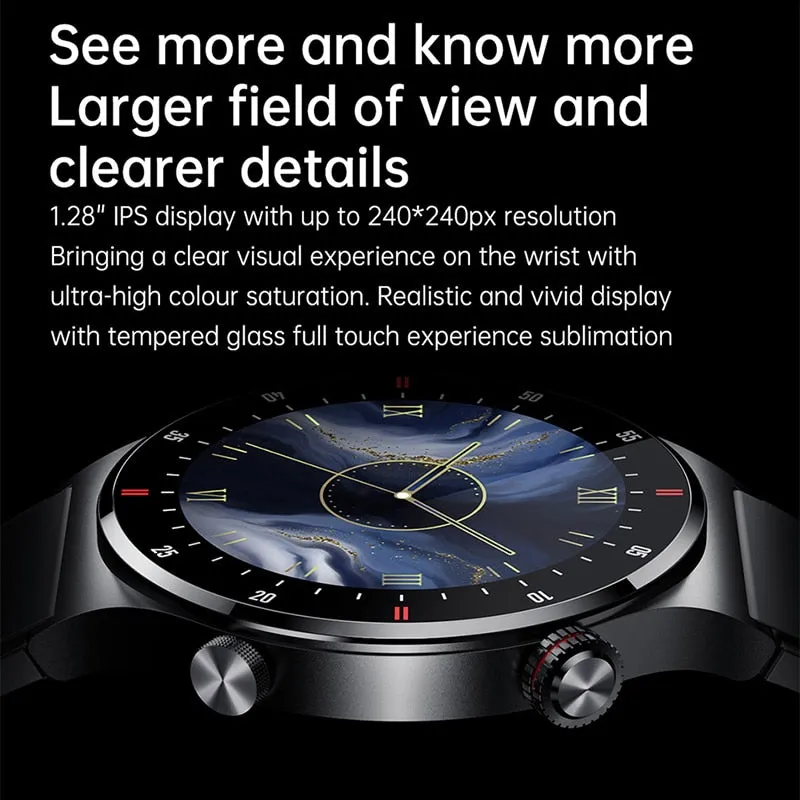 2022 New Bluetooth Call Smart Watch Men Sports Fitness Tracker Waterproof Smartwatch Large HD screen for huawei Xiaomi phone box