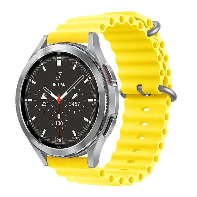 20MM OCEAN LOOP SILICON STRAPS FOR SAMSUNG WATCH 6, ACTIVE 2, WATCH 4, WATCH 5, WATCH 4 CLASSIC, WATCH ACTIVE, WATCH 3 (41MM)