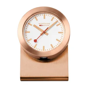 2" Magnetic Table/Desk Clock - Silver Finish