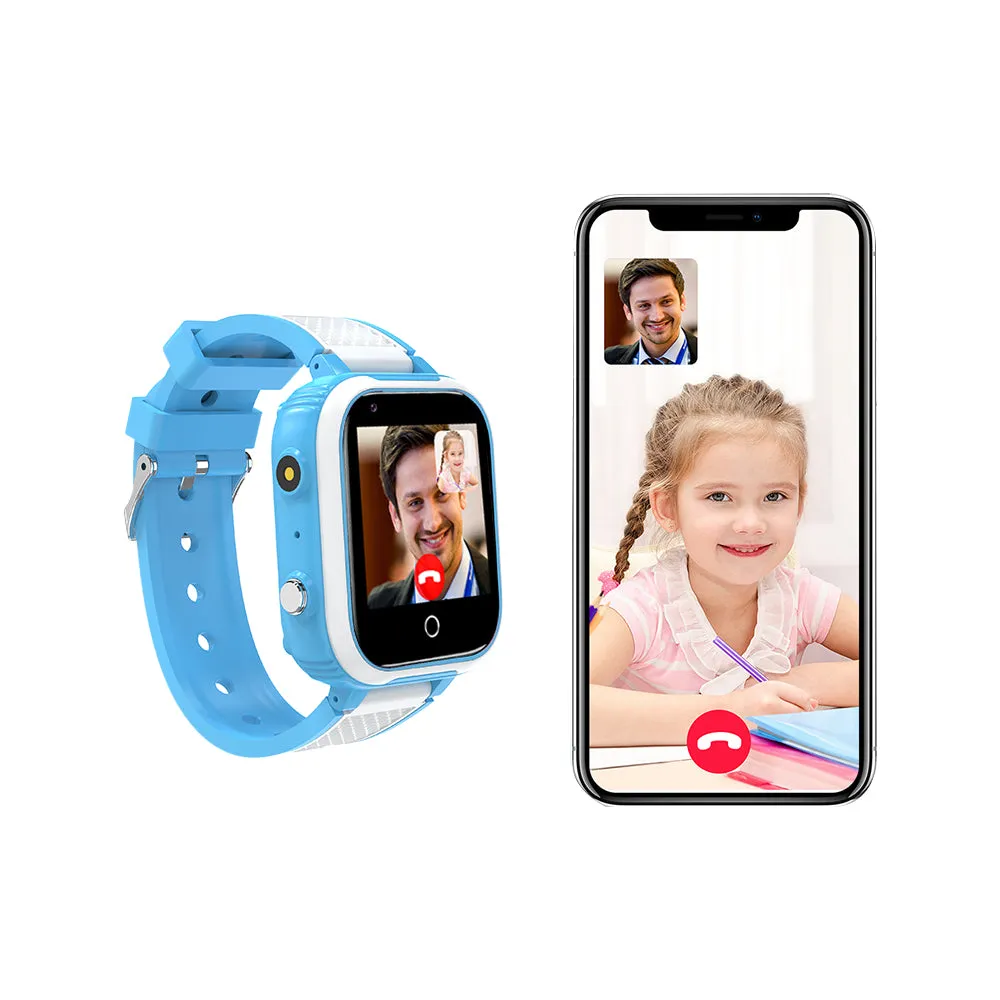 4G Kids Smart Watch SOS Video Phone Call Camera Smart Watches Kids Watch Blue