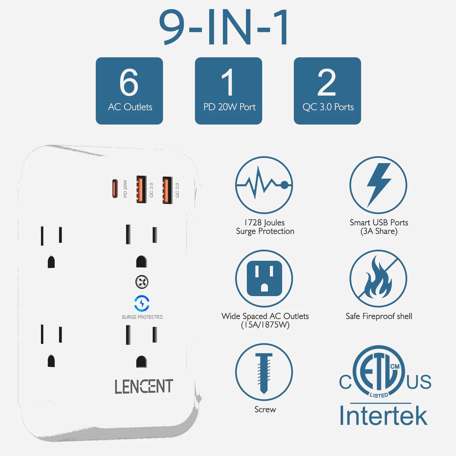 9-in-1 Multi-Function Wall Socket Extender