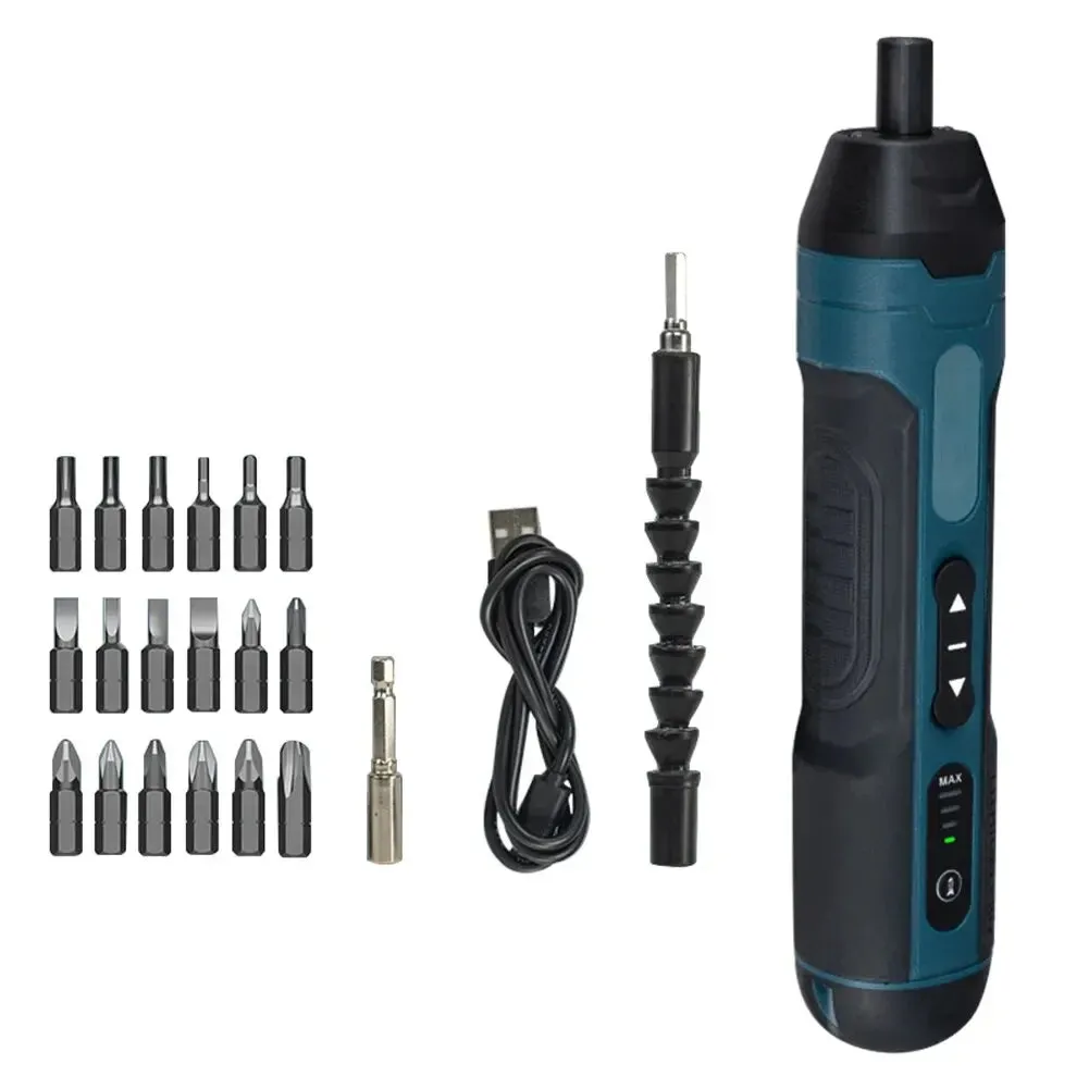 Adjustable Cordless Screwdriver Rechargeable 1300mah Battery Multi Function Repair Tool