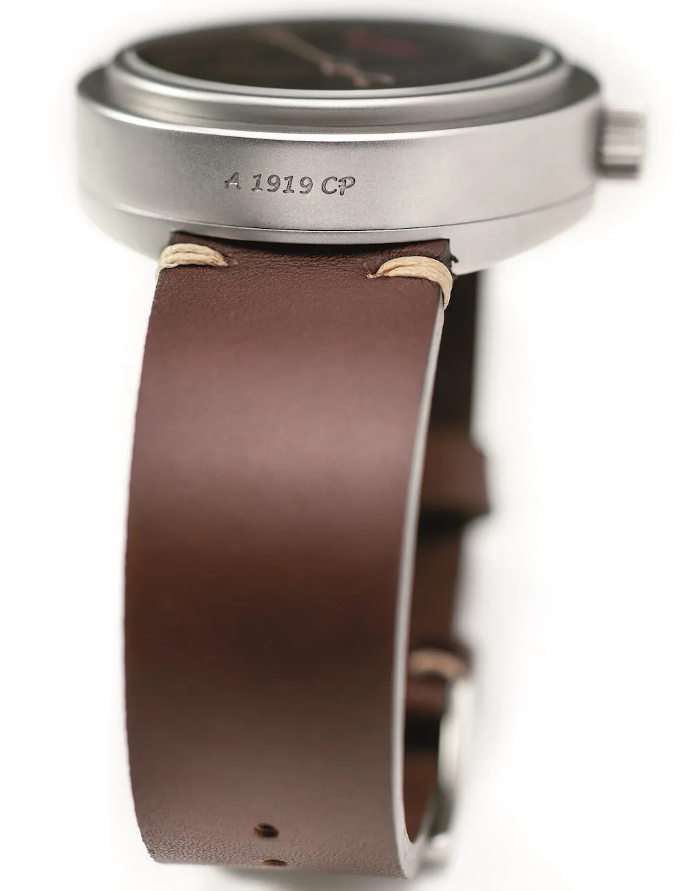 Allemano Watch Man Antique White Brushed Case