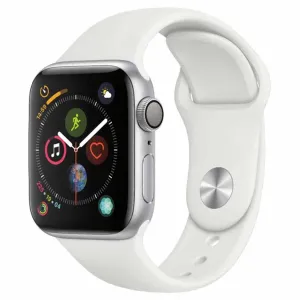 Apple Silver Aluminum/White Watch Series 4 (GPS) 40mm Smartwatch