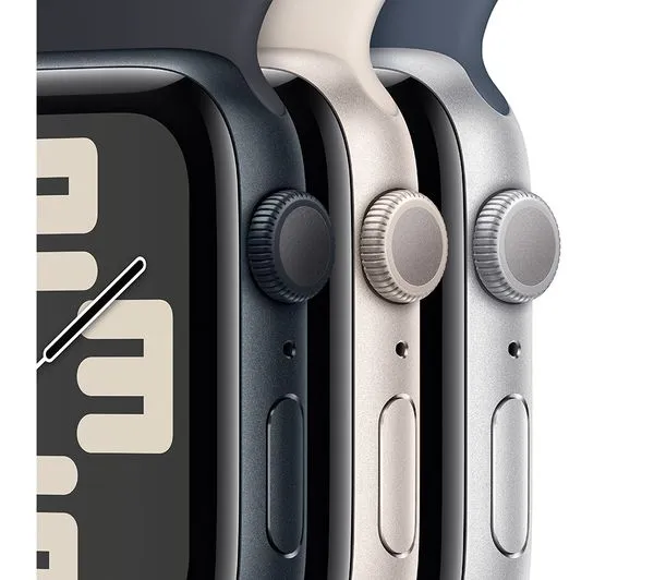 APPLE Watch SE (2023) - 44 mm Silver Aluminium Case with Winter Blue Sport Loop - Pristine