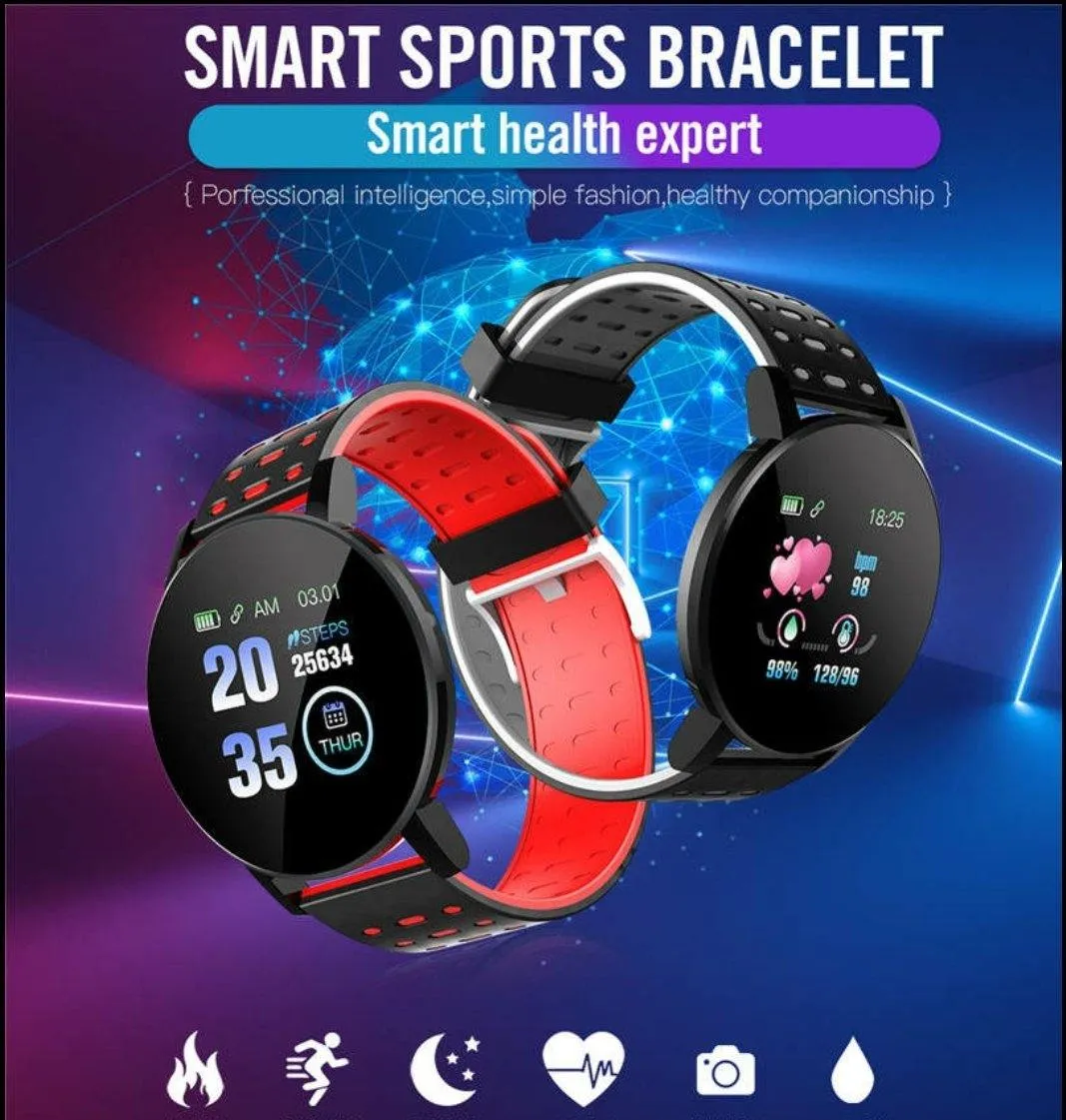 AQ Smart Watch & Health Tracker - Black