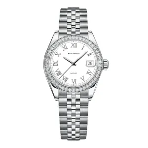 Aries Gold Heritage Silver Stainless Steel Strap Women’s Watch L 1070 S-RW