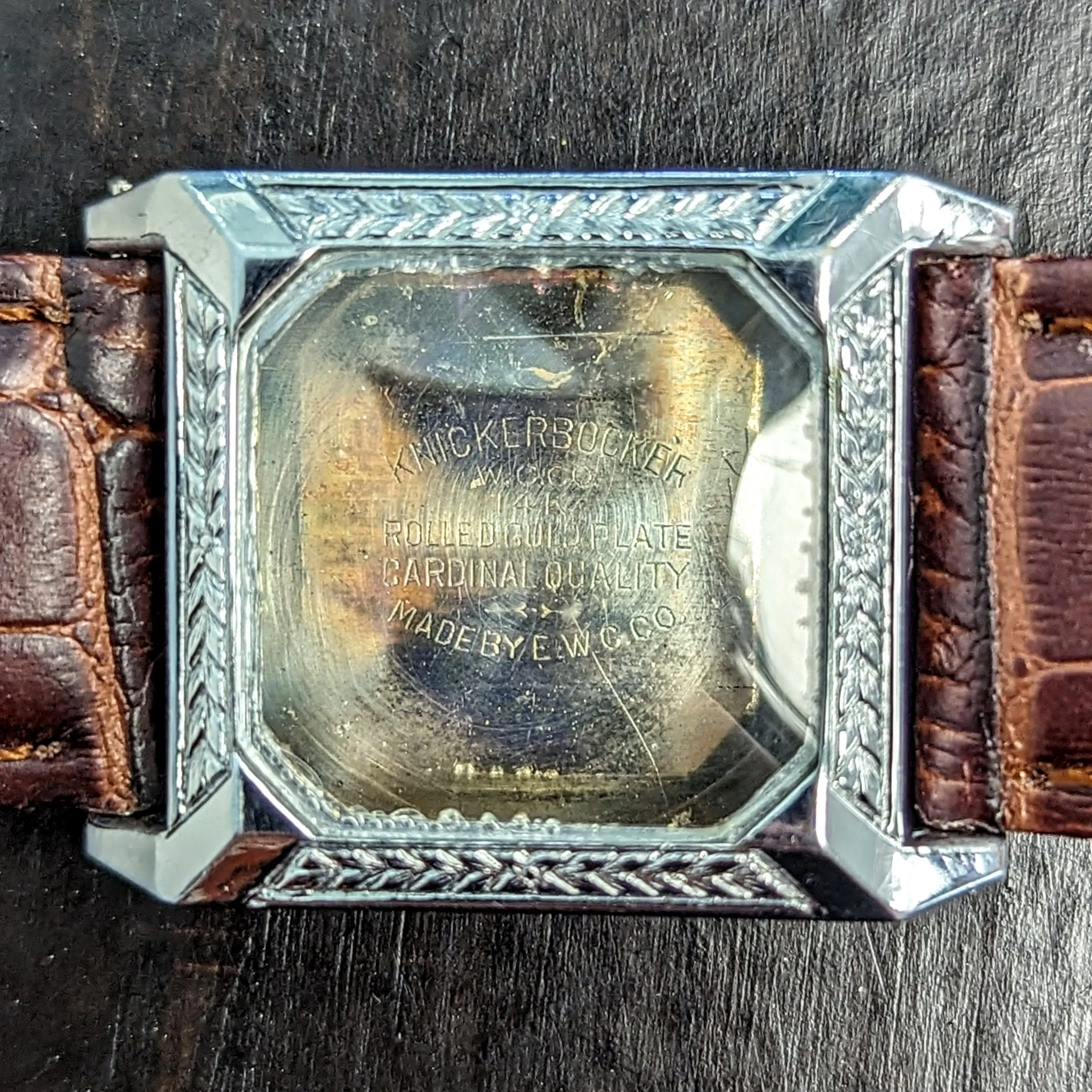 Art Deco WARWICK Wristwatch 6 Jewels Two ADJs Swiss Made Watch Tank Case