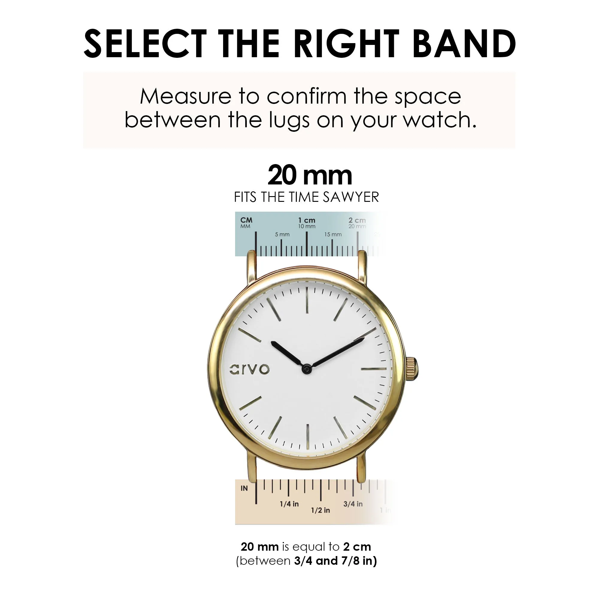 Arvo Sand Genuine Leather Watch Band by Arvo