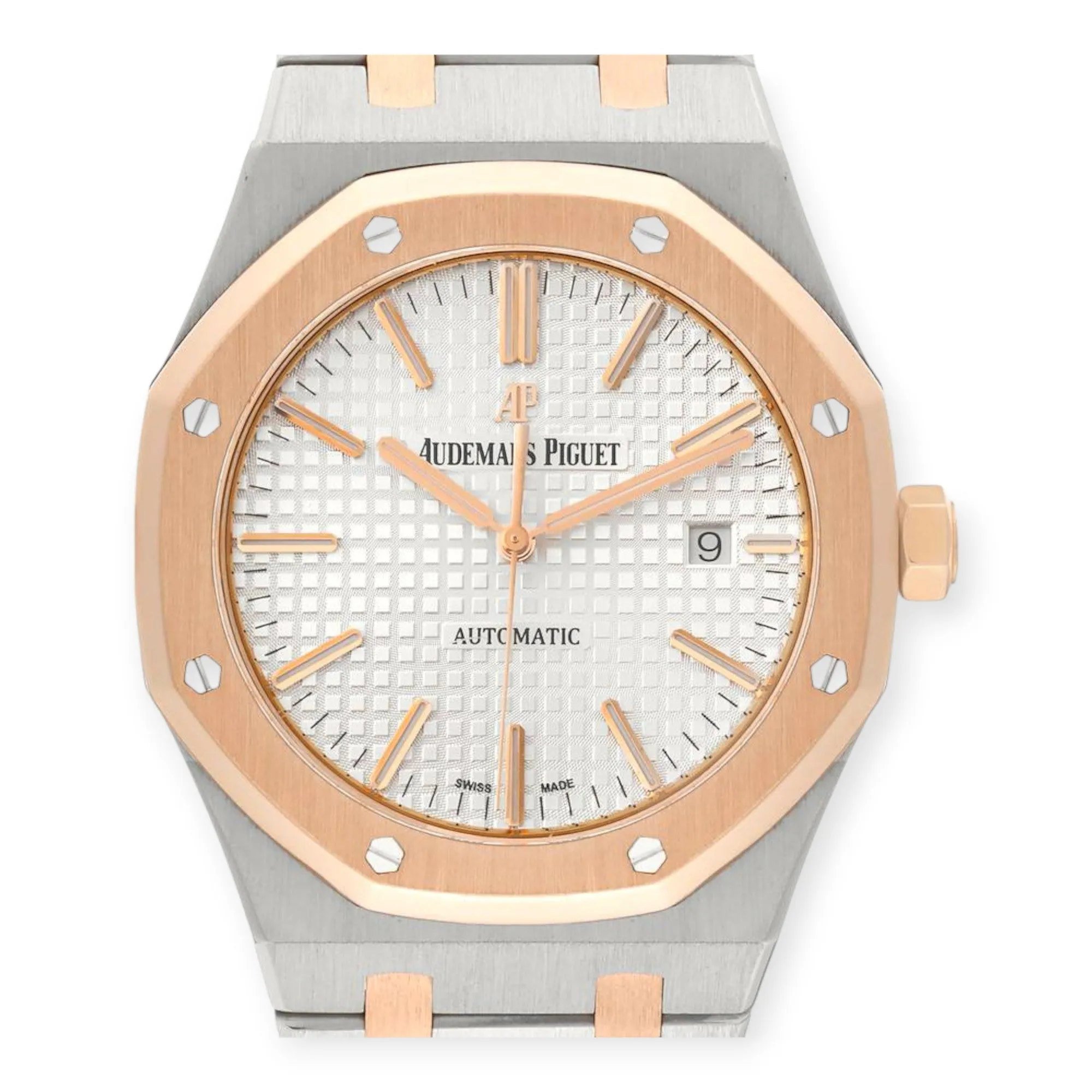 Audemars Piguet Royal Oak 15400SR Steel Rose Gold Mens Watch
