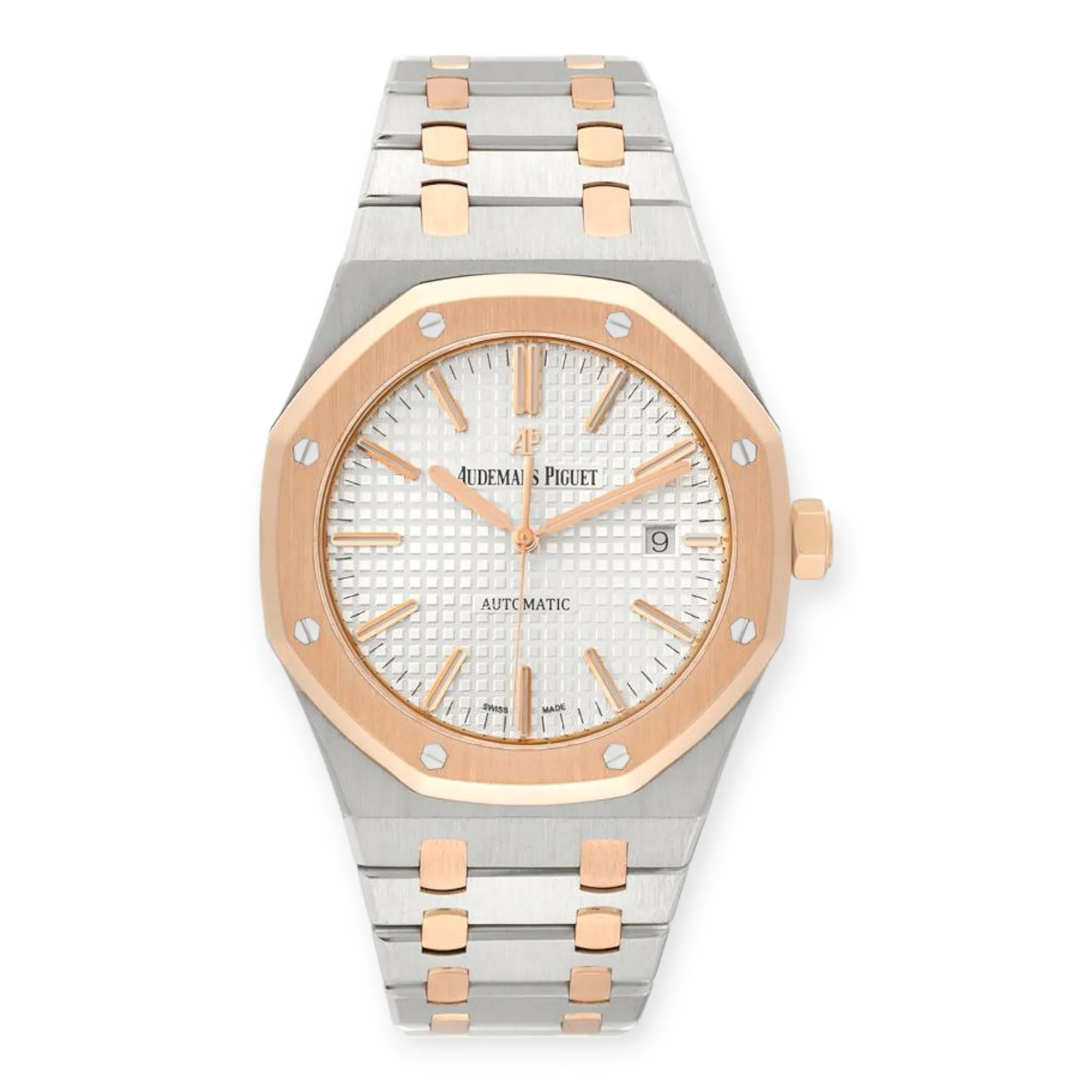 Audemars Piguet Royal Oak 15400SR Steel Rose Gold Mens Watch
