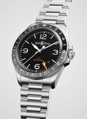 Bell & Ross Watch Vintage BR V2 93 GMT Bracelet
