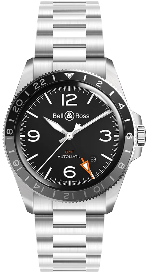 Bell & Ross Watch Vintage BR V2 93 GMT Bracelet