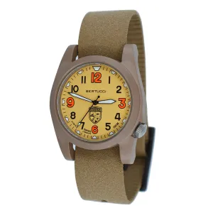 Bertucci Gamekeeper Unisex Foliage Survival Leather Band Dirt Quartz Dial Watch - 13379