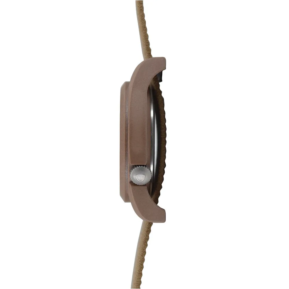 Bertucci Gamekeeper Unisex Foliage Survival Leather Band Dirt Quartz Dial Watch - 13379