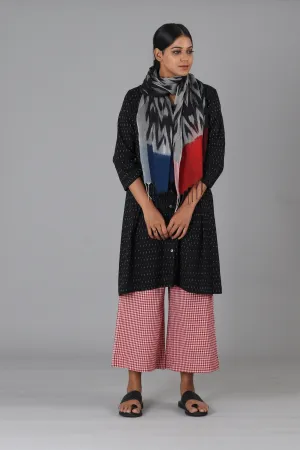 Black Zig Zag Stole