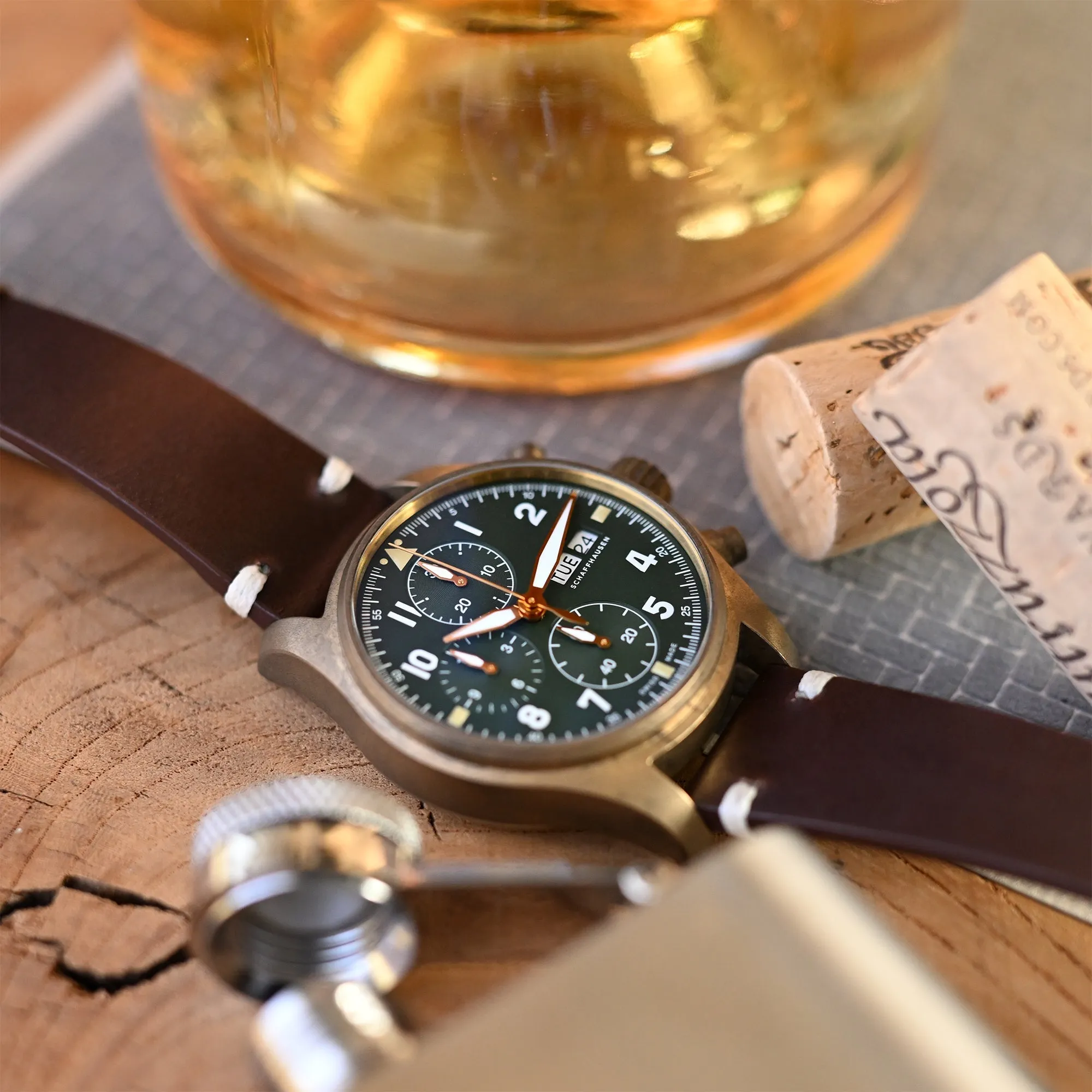 Brown Horween Chromexcel Watch Strap | Twin-Stitch Quick Release | 20mm