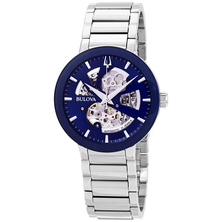 Bulova Modern Automatic Blue Dial Men's Watch 96A204