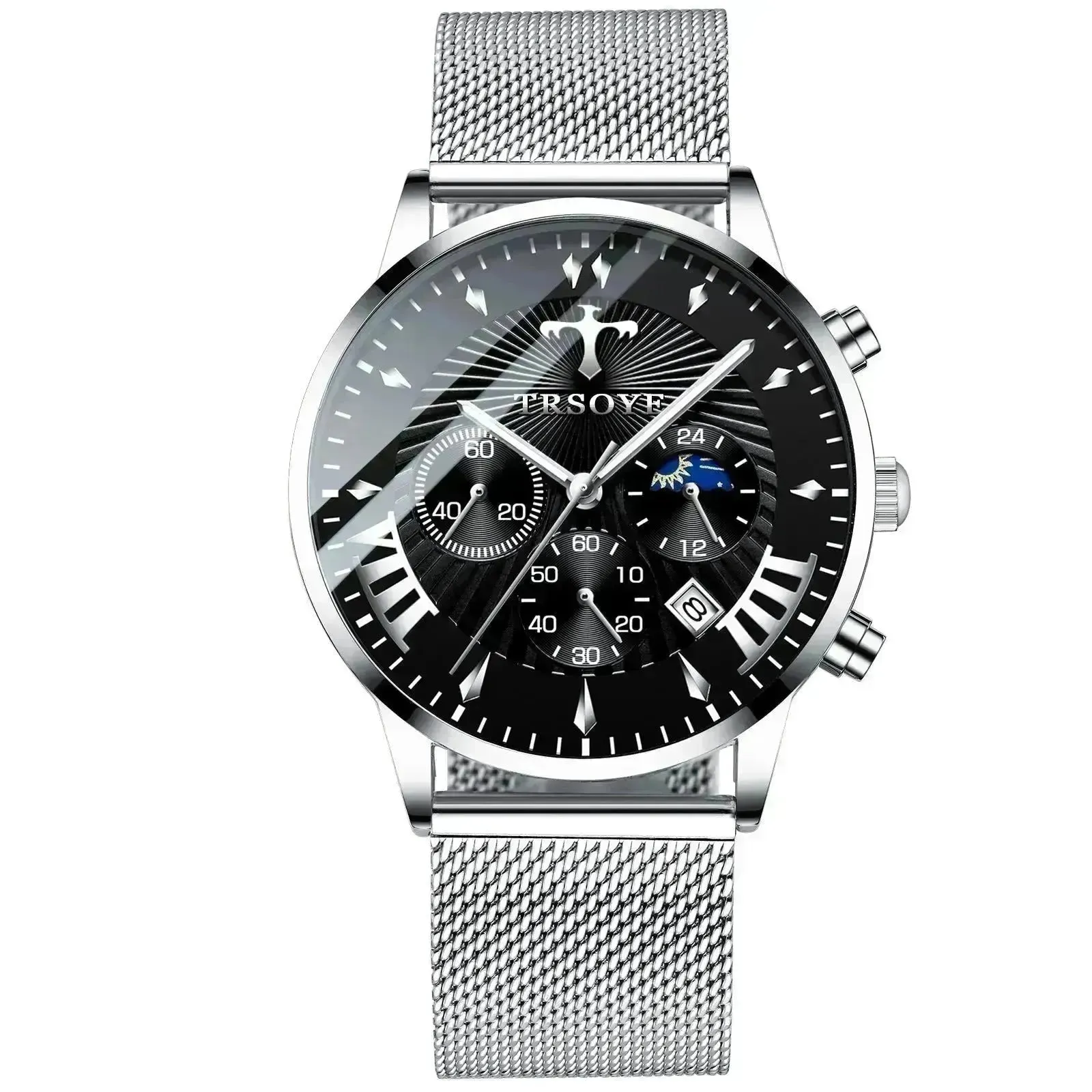Business Quartz Watch Leisure Calendar Men's Luminous Waterproof Watch