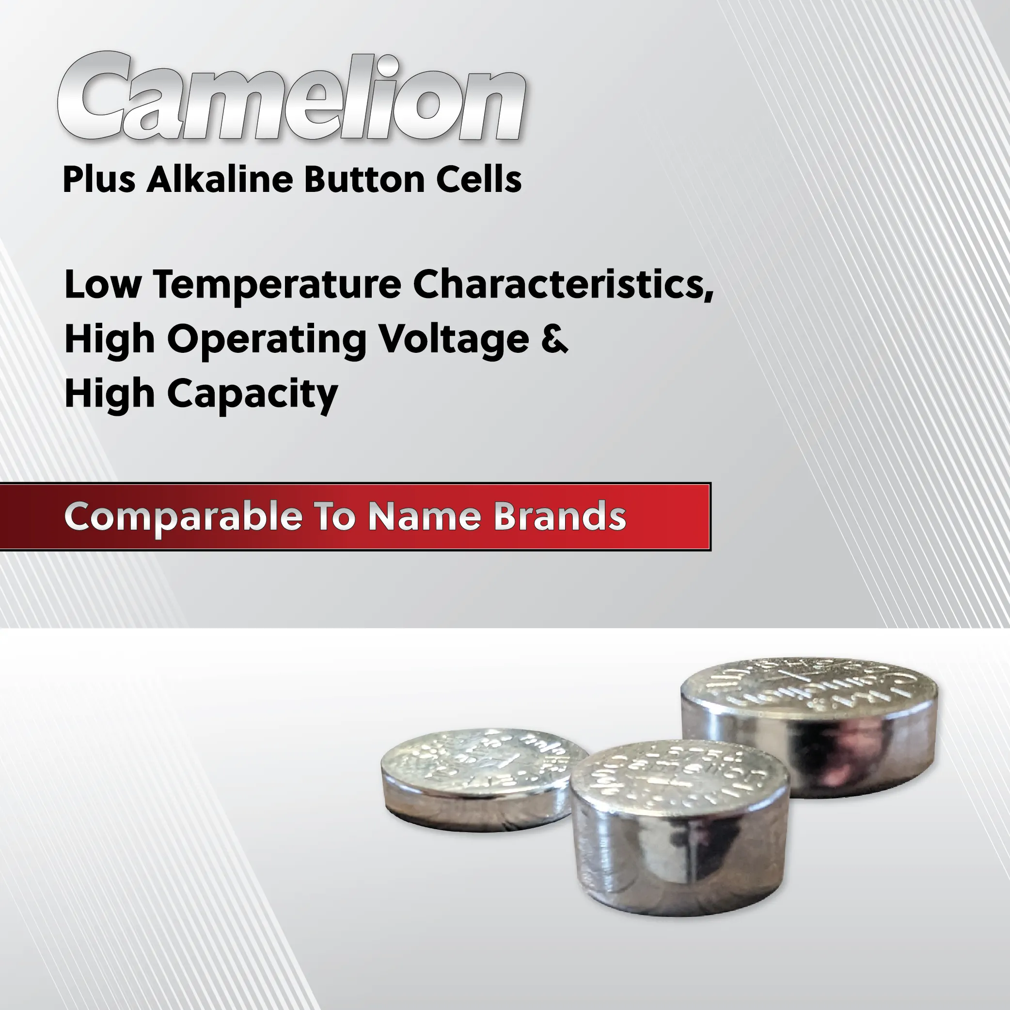 Camelion AG3 / 392 / LR41 1.5V Coin Cell Battery Pack of 10