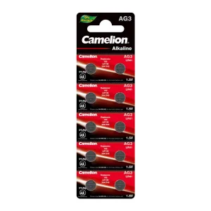 Camelion AG3 / 392 / LR41 1.5V Coin Cell Battery Pack of 10