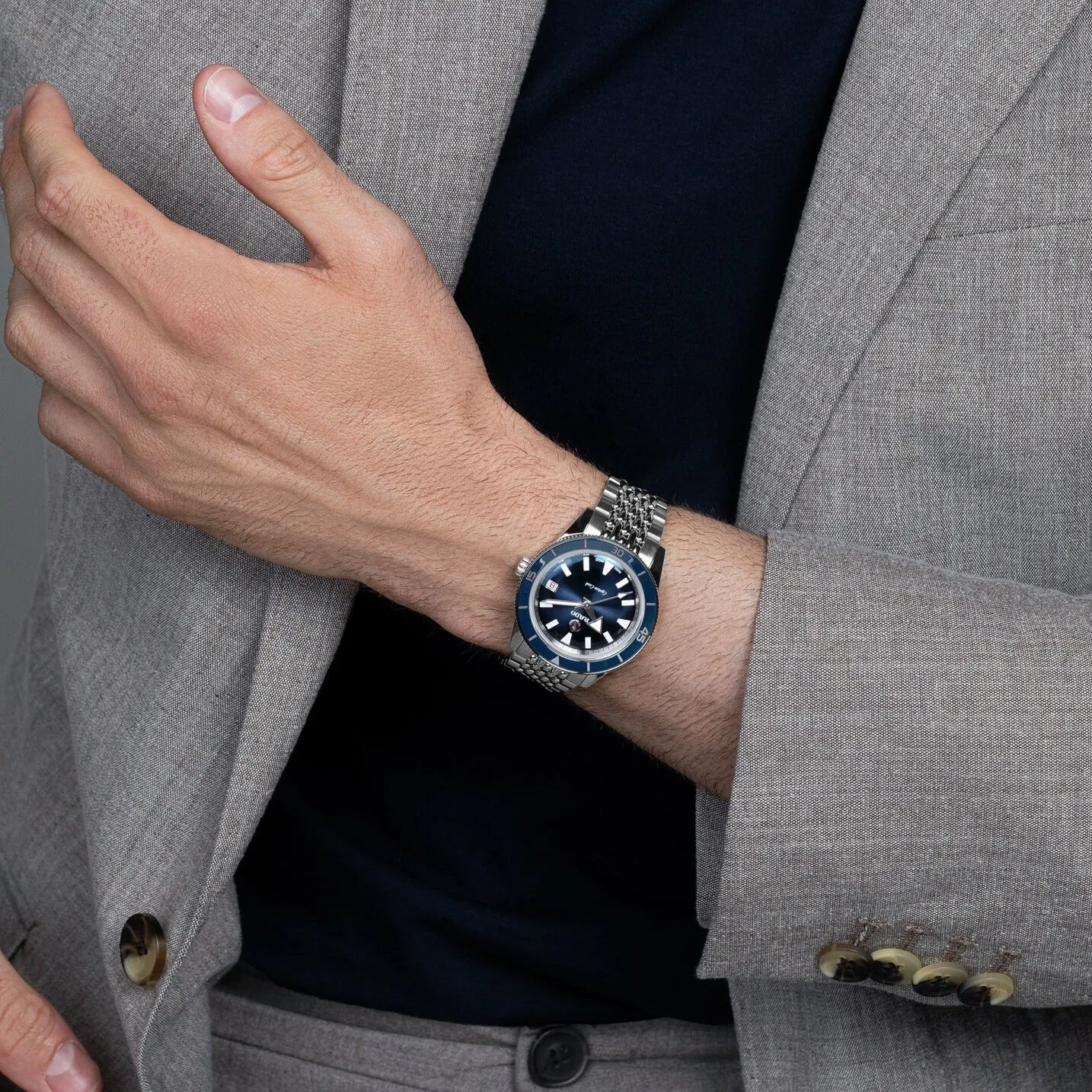 Captain Cook Unisex Analog Stainless Steel Automatic Watch R32500203