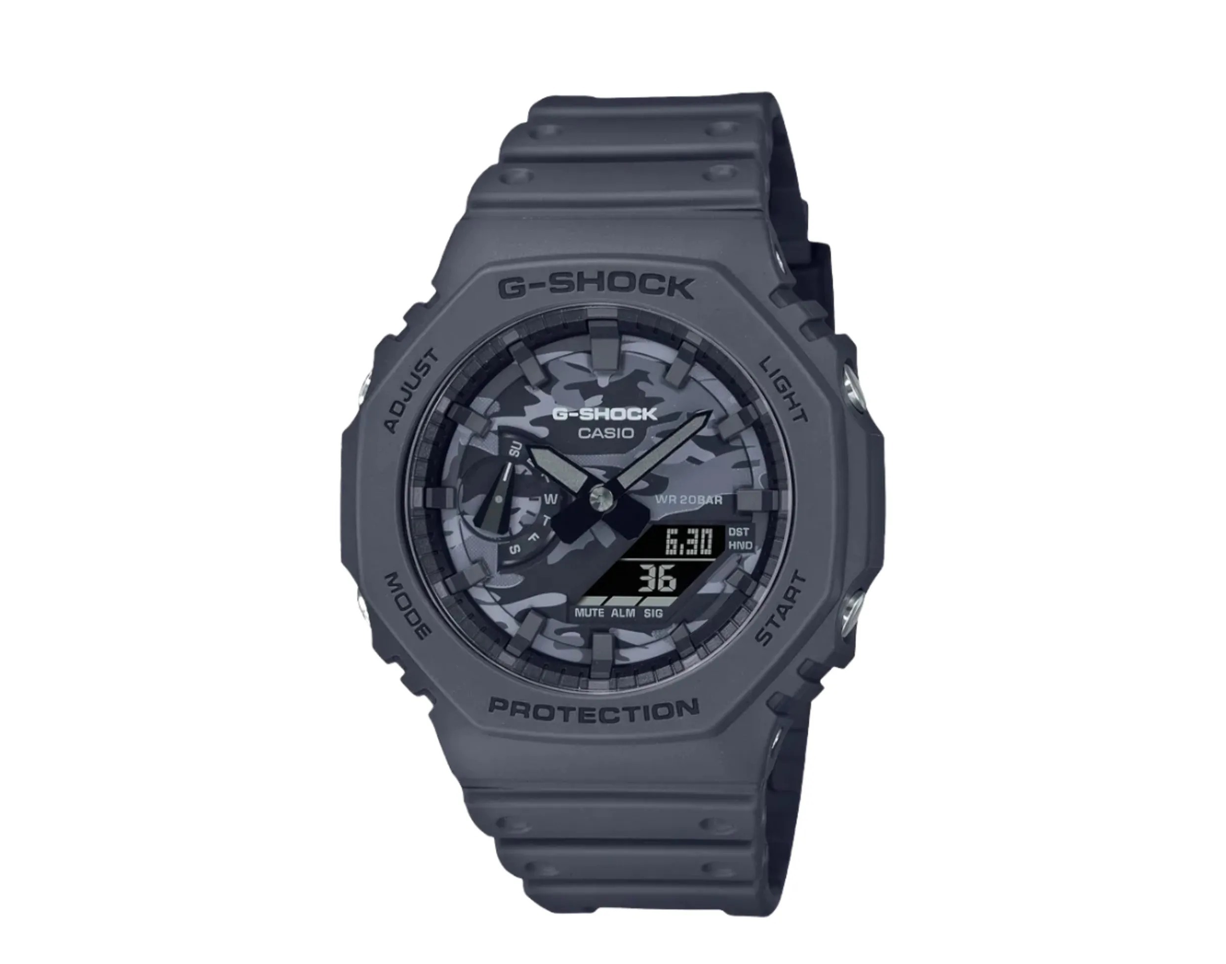 Casio G-Shock GA2100CA Camouflage Analog-Digital Carbon Resin Watch