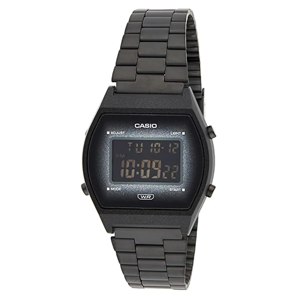 Casio Mens Black Stainless Steel Band Digital Quartz Watch - B640WBG-1BDF