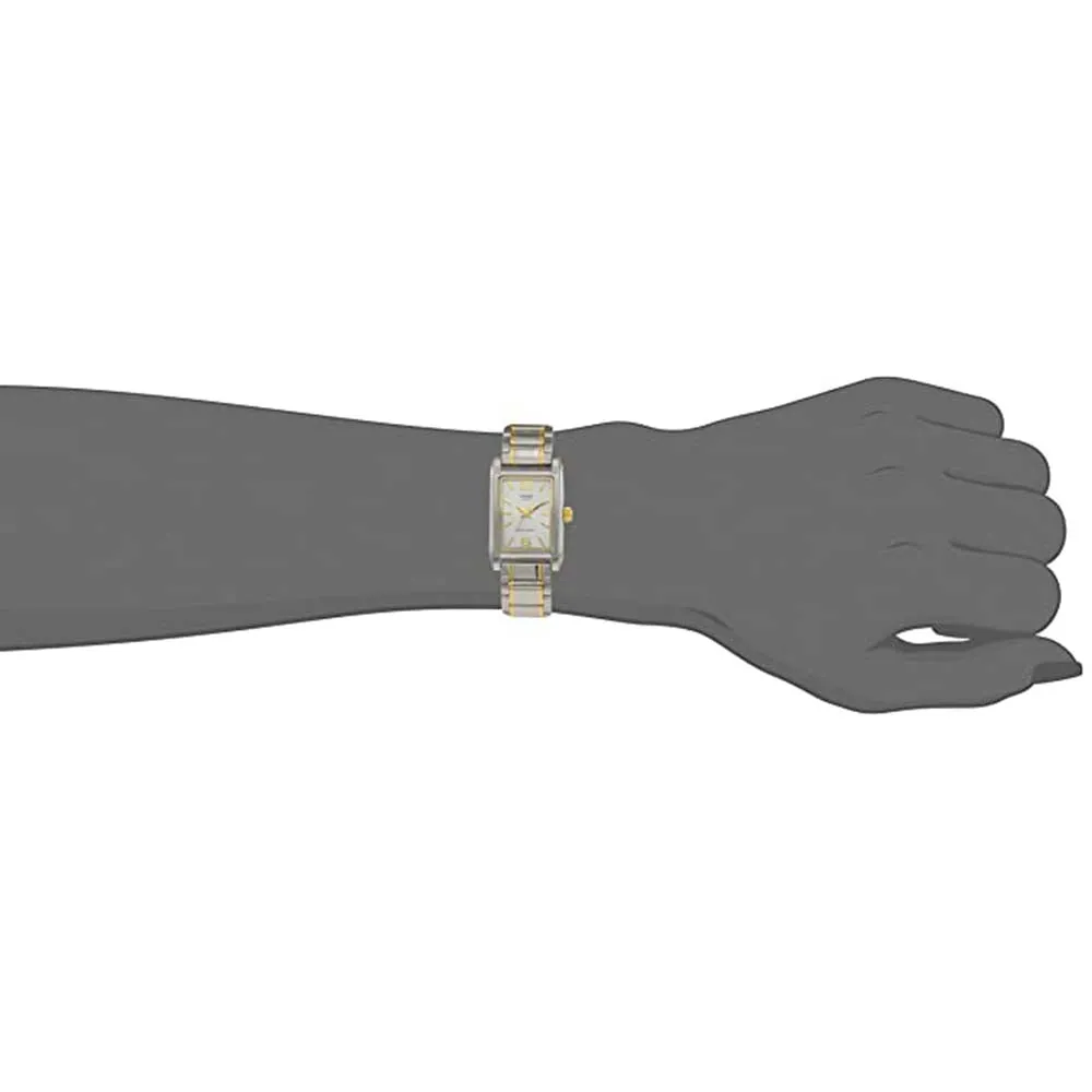 Casio Women's Silver Dial Silver-Tone Stainless Steel Band Quartz Watch - LTP-1235SG-7ADF