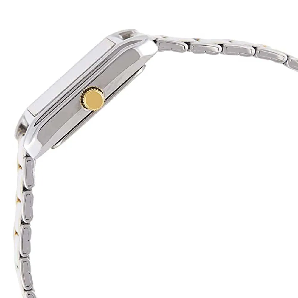 Casio Women's Silver Dial Silver-Tone Stainless Steel Band Quartz Watch - LTP-1235SG-7ADF