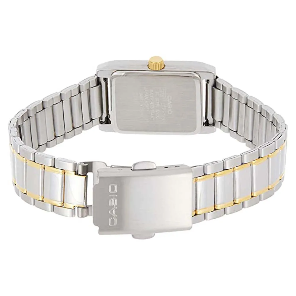Casio Women's Silver Dial Silver-Tone Stainless Steel Band Quartz Watch - LTP-1235SG-7ADF
