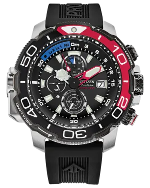 Citizen BJ2167-03E ProMaster Aqualand Eco-Drive Black Silicone Strap Men Watches