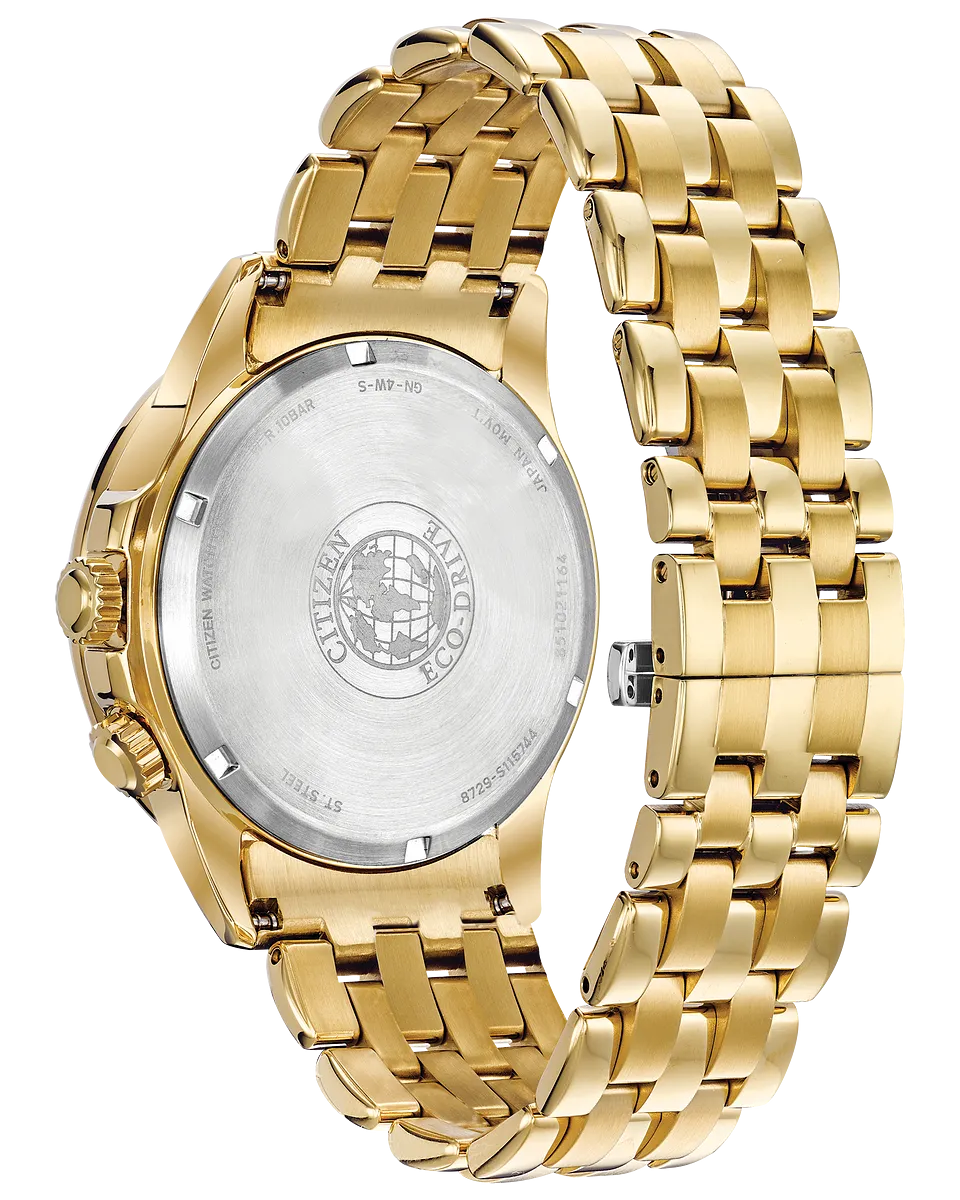 Citizen BU2082-56E Eco-Drive Calendrier Gold Stainless Steel Men Watches