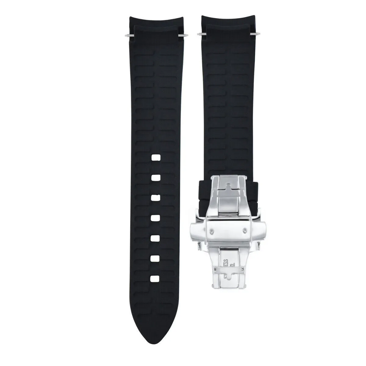 CURVED SILICONE RUBBER STRAP FOR CITIZEN ECO DRIVE - 19MM